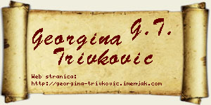 Georgina Trivković vizit kartica